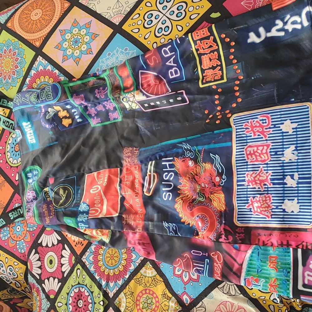 Dolls Kill Current Mood Tokyo Nights Asian Print Dress